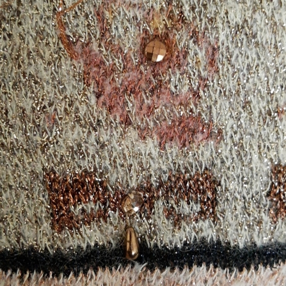 Vintage Krizia Maglia Mohair & Metallic Sweater 42 - Picture 4 of 9